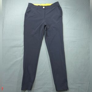 Macade Golf Pants Womens 38R Slim Fit (Measures 30x27) Zip Ankle Dark Blue